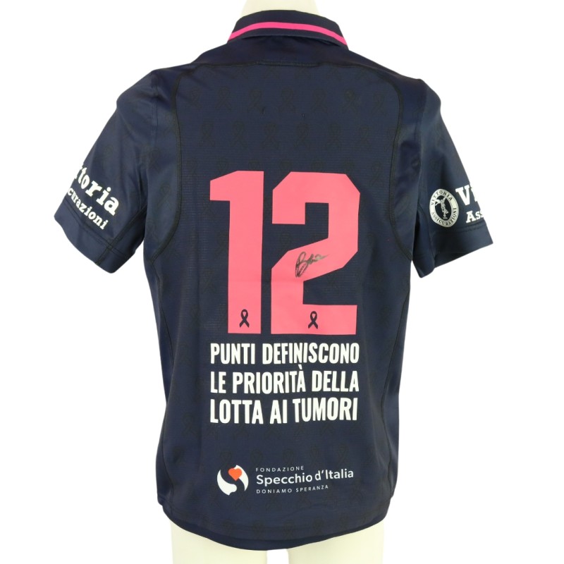 Maglia gara di Beatrice Rigoni, Italia vs Scozia 2024 - Autografata