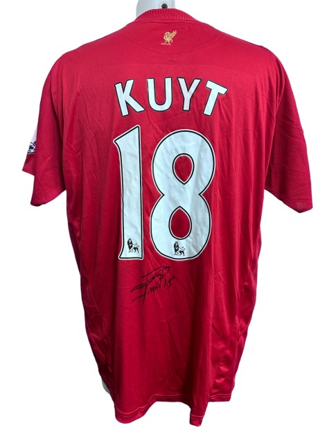 Maglia ufficiale Kuyt Liverpool, 2009/10 - Autografata