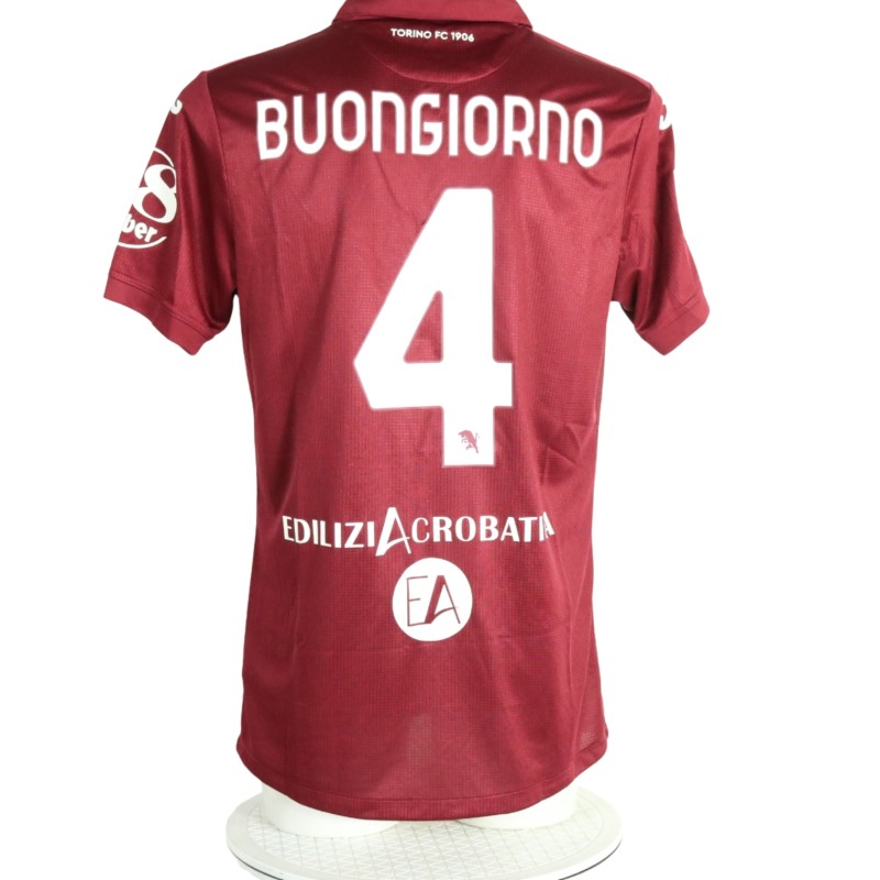 Buongiorno's Match-Issued Shirt, Torino vs Juventus 2022