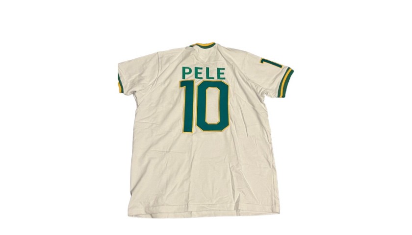 Pelé New York Cosmos Signed and Framed Shirt - CharityStars