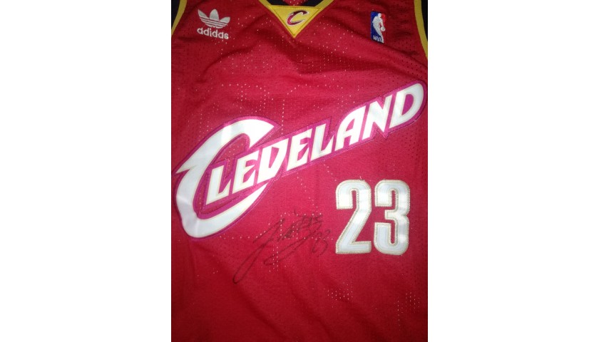 LeBron James' Official Cleveland Signed Jersey - CharityStars