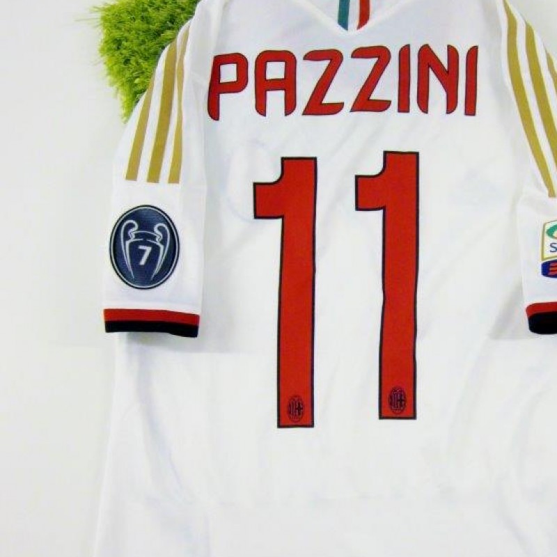 Pazzini match issued shirt, Milan, Serie A 2013/2014