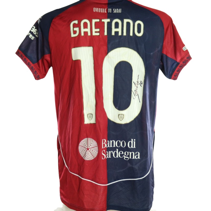 Gaetano's Signed Unwashed Shirt, Cagliari vs Napoli 2026