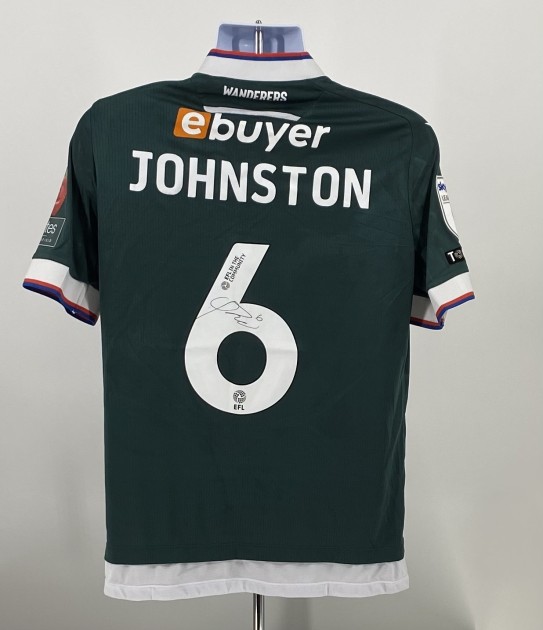 George Johnston's Bolton Wanderers Signed Match Worn Away Shirt, vs Stevenage 