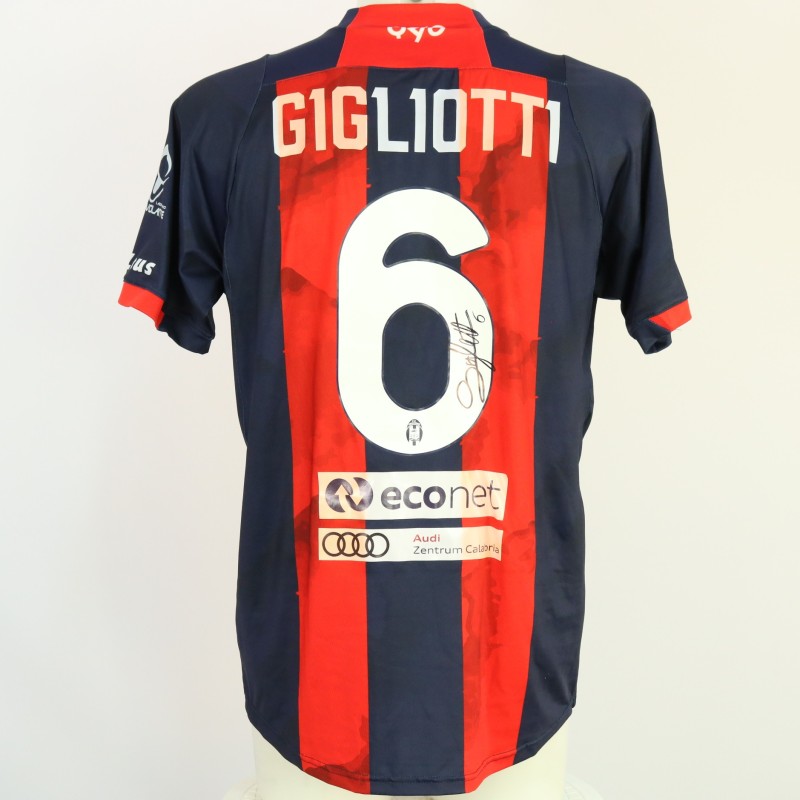 Gigliotti's Crotone Signed Match-Worn Shirt, 2023/24