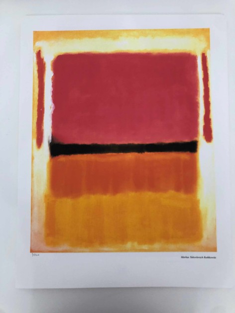 Mark Rothko Signed Offset Lithograph