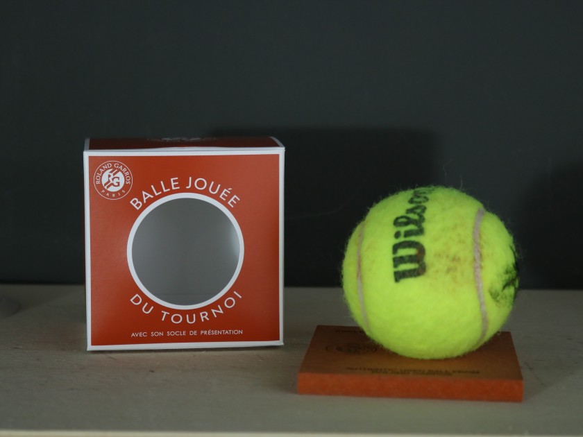 Pallina Match-Ball Roland Garros 2026 - Autografata da Jannik Sinner 