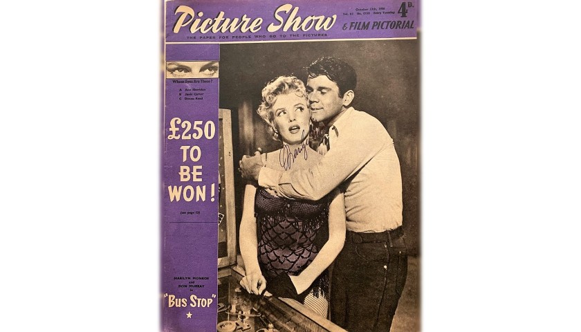 "Picture Show" Magazine,1956 - Signed by Marilyn Monroe