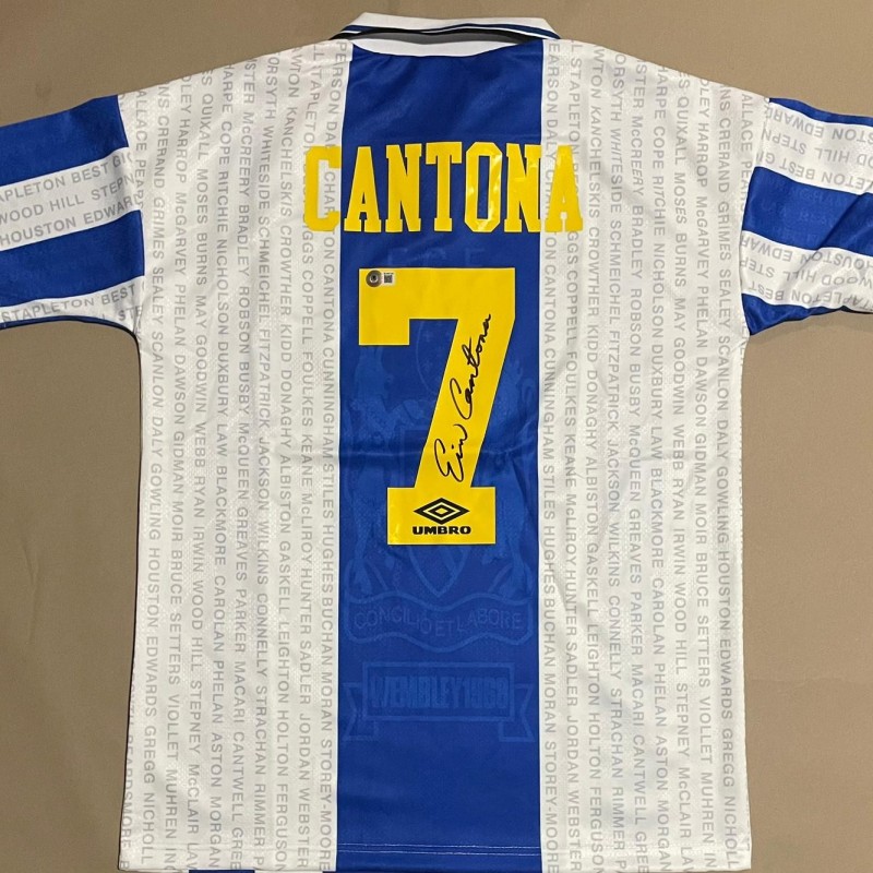 Maglia Third firmata da Eric Cantona del Manchester United 1994/96