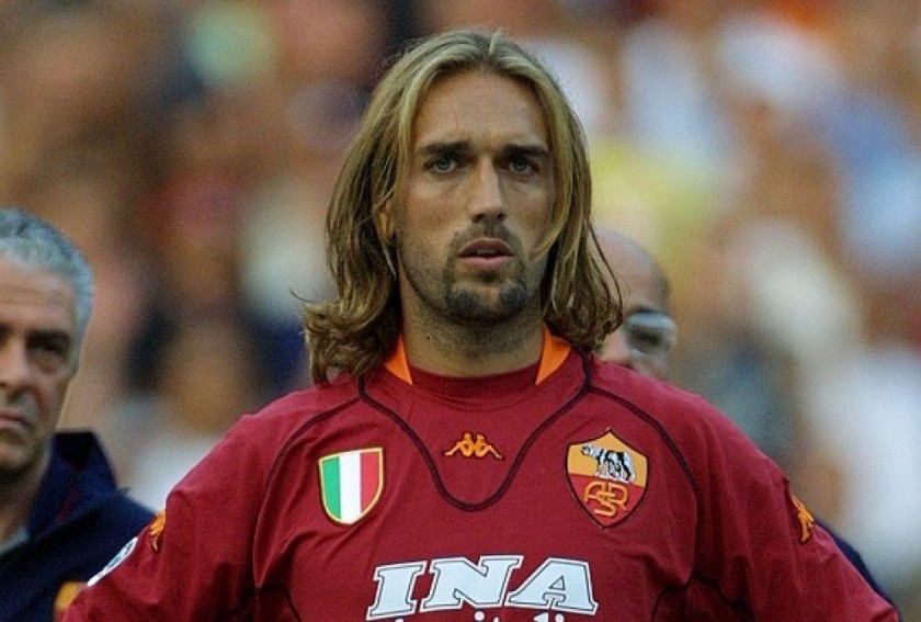 Batistuta's Roma Worn Shirt - 2001/02