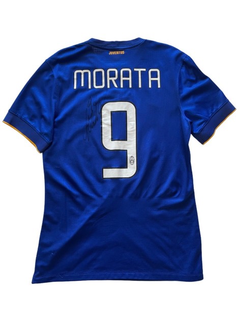 Morata Unwashed and Signed Shirt, Parma vs Juventus 2015