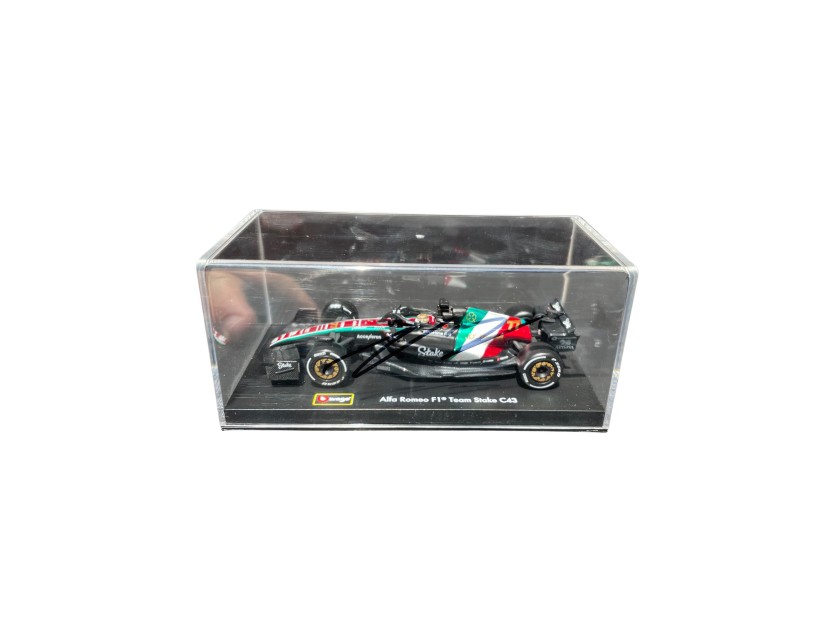 Alfa Romeo C43 Italian GP 2023 Model Car, 1:43 Scale - Signed by Valtteri Bottas