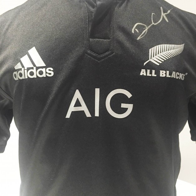 New Zealand shirt signed by Dan Carter
