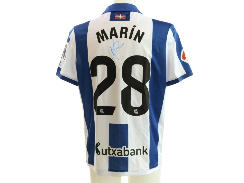 Marin's Signed Unwashed Shirt, Real Sociedad vs Sevilla 2025