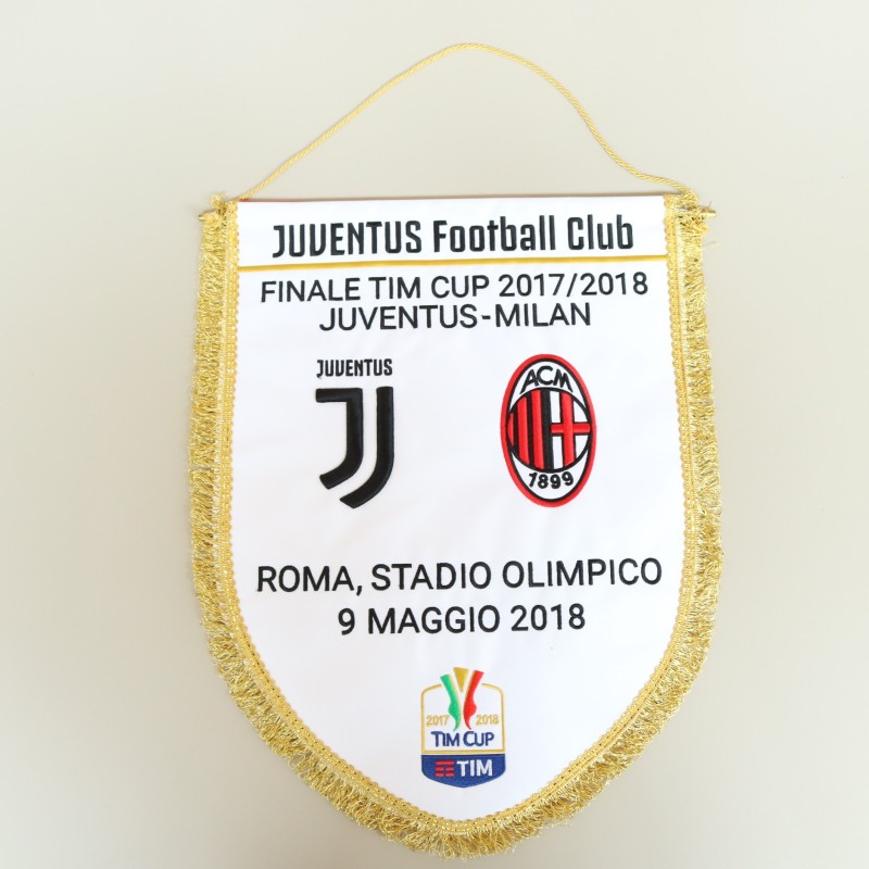 Gagliardetto gara Juventus vs Milan, Finale TIM Cup 2018
