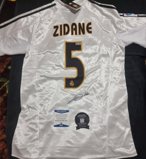 Zinedine Zidane Signed Real Madrid Home Shirt 