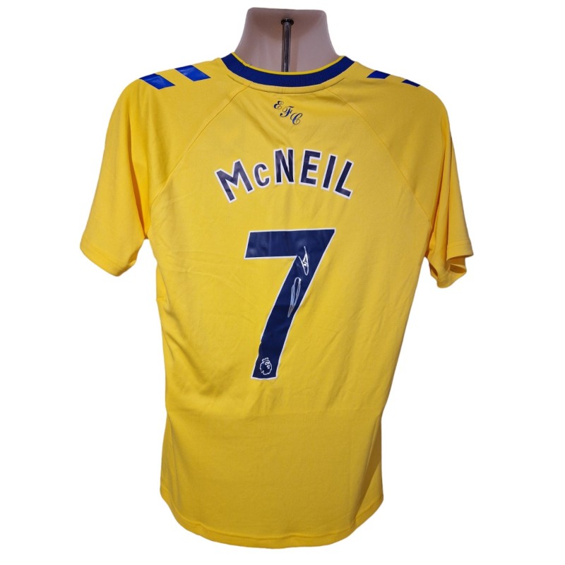 Maglia third ufficiale dell'Everton firmata da Dwight McNeil