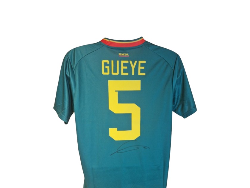 Idrissa Gueye Signed Senegal 2022-23 Away Football Shirt
