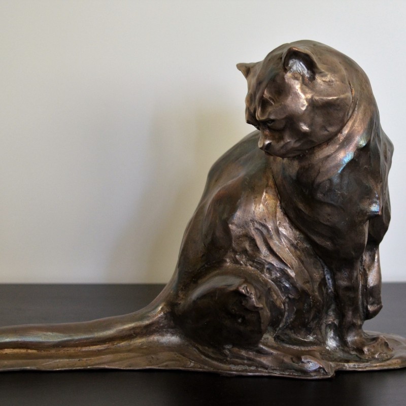 "The Lynx" Sculpture by Jose-Maria David 