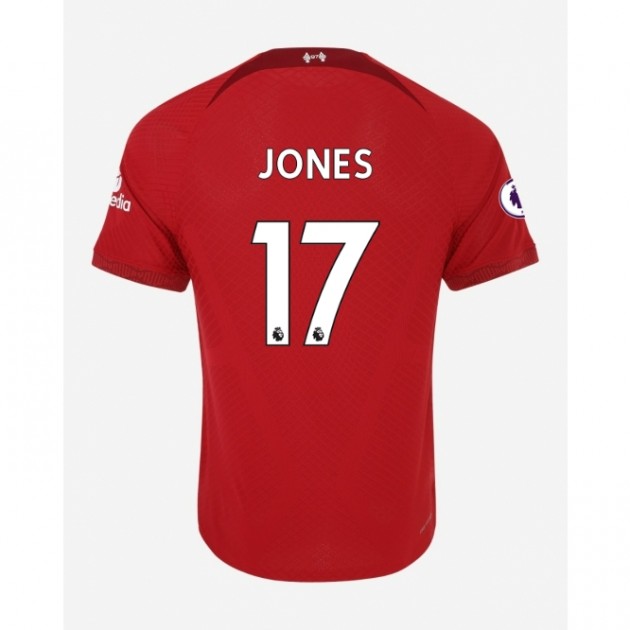 Curtis Jones's Liverpool Bench Worn Shirt- Limited-Edition 