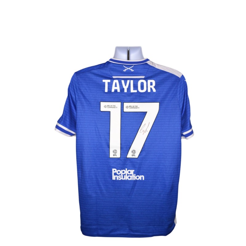 Taylor's Bristol Rovers EFL Sky Bet League One Signed Match Worn Shirt, vs Barnsley