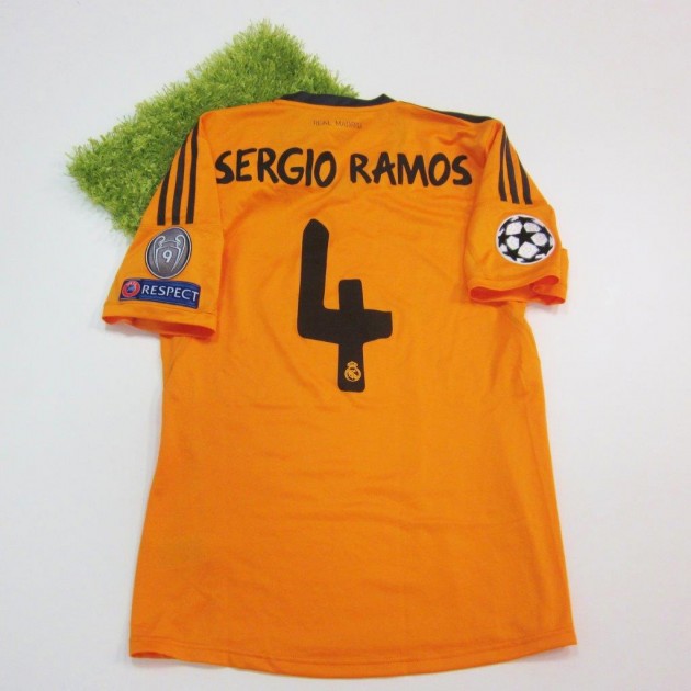 Sergio Ramos Real Madrid issued/worn shirt, Champions League 2013/2014