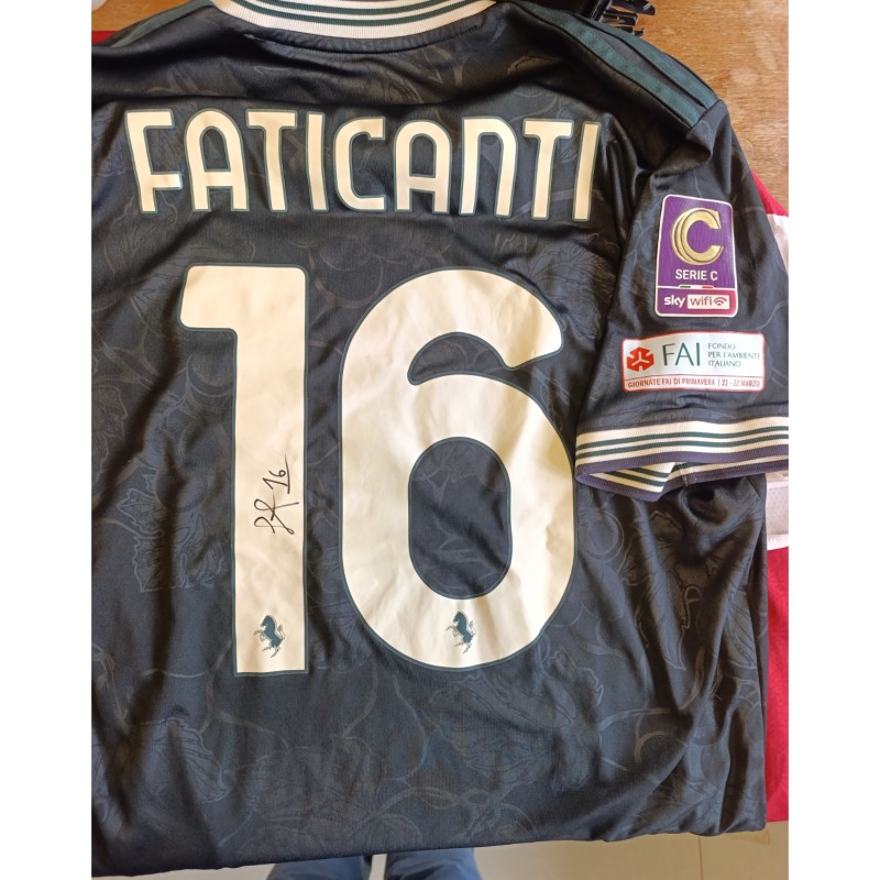 Faticanti's Signed Unwashed Shirt, Forlì vs Juventus Next Gen 2026 - Special Patch FAI