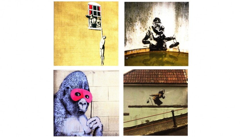 Banksy Bristol Museum Four Official Greetings Cards