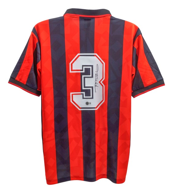 Paolo Maldini's AC Milan Retro Signed Replica Shirt