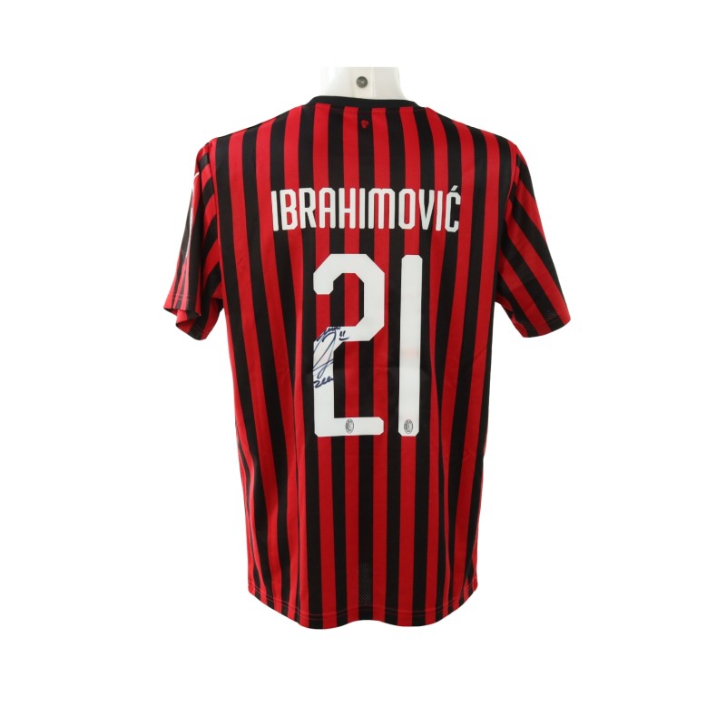 Ibrahimovic's Official Milan Signed Shirt, 2020/21 