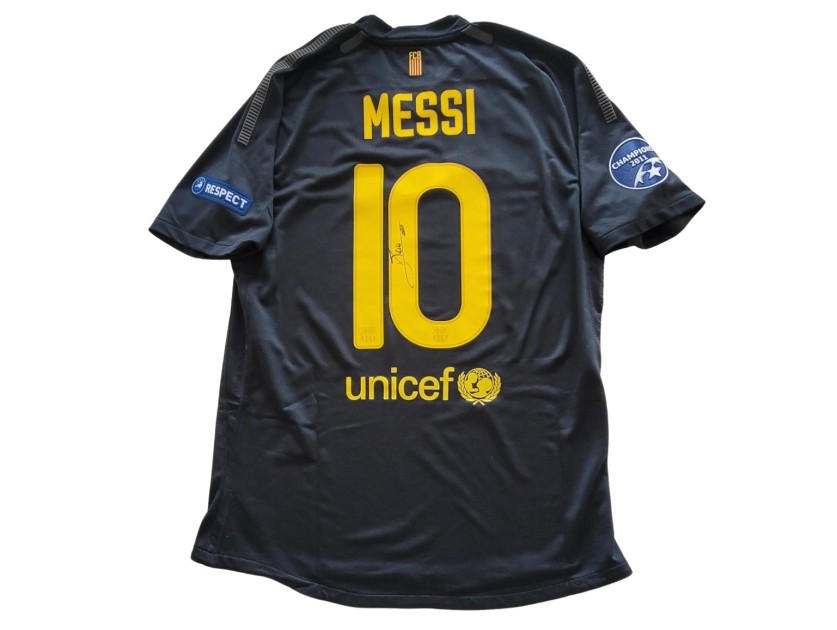 Messi's Signed Match Shirt, Chelsea vs Barcelona 2012