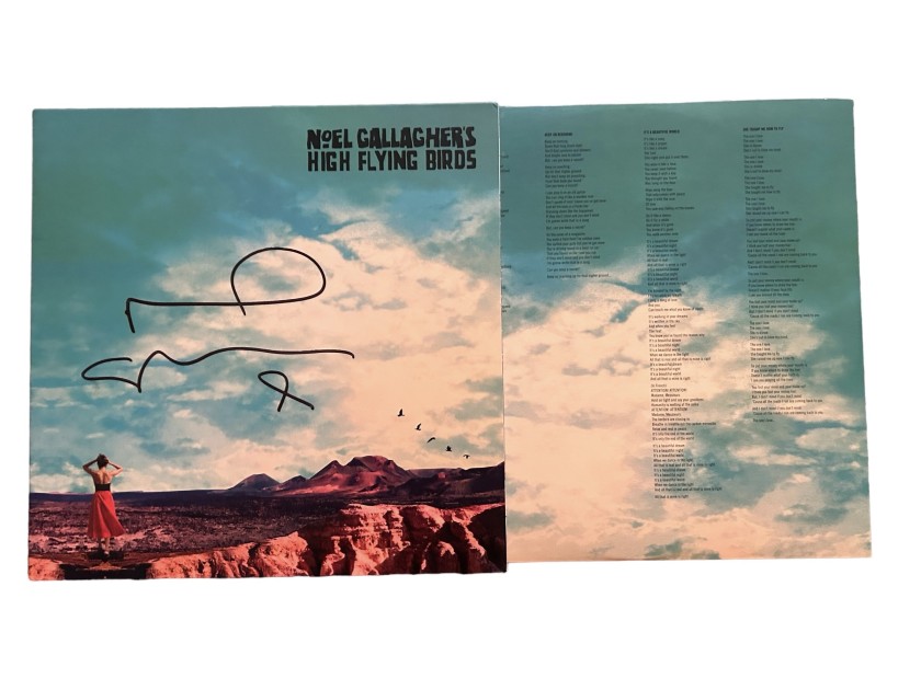 Noel Gallgher from Oasis Signed Vinyl - CharityStars