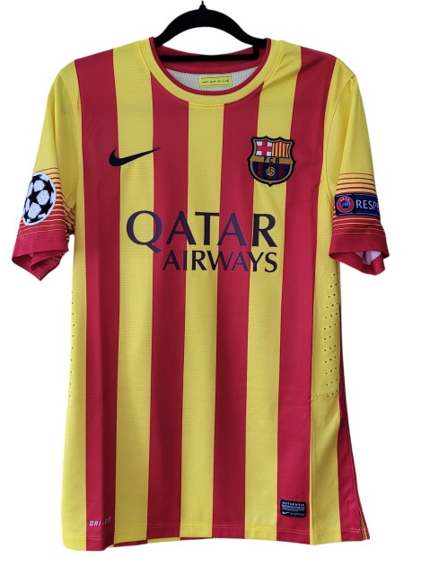 Messi's Barcelona Signed Match-Issued Shirt, UCL 2013/14