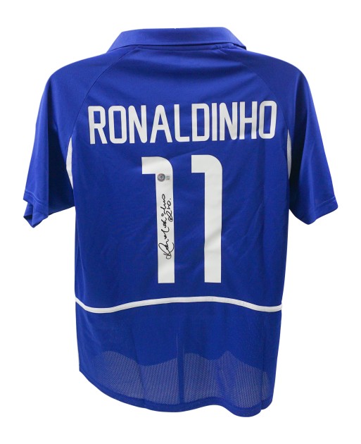 Replica della maglia del Brasile firmata da Ronaldinho