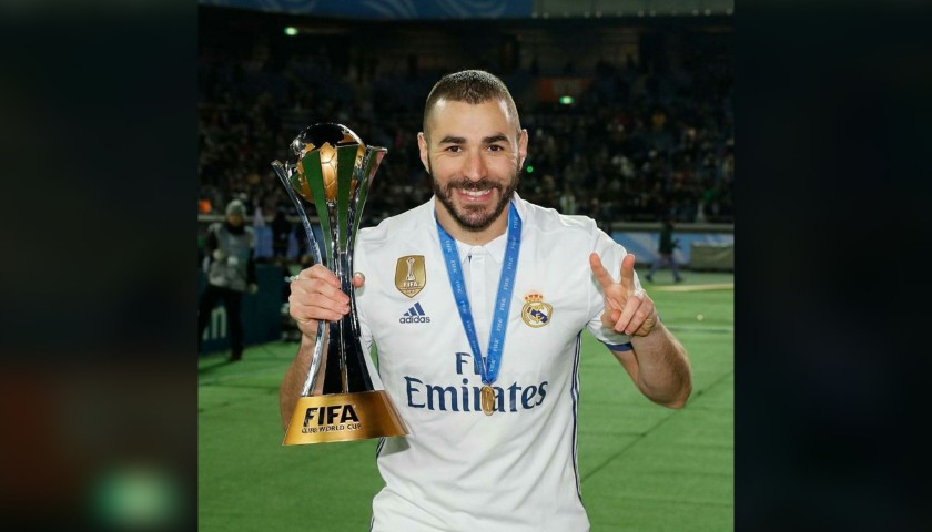 Benzema's Real Madrid Match-Issue Shirt, Club World Cup Final 2016