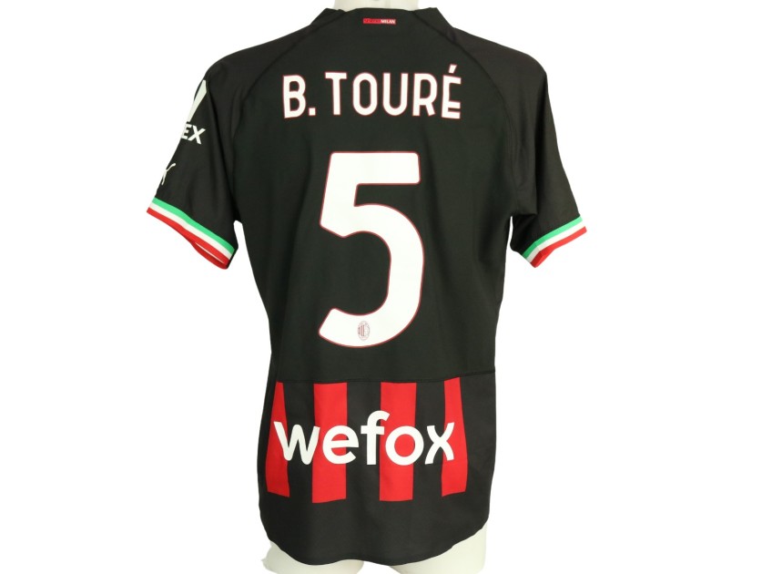 Ballo-Toure's AC Milan Match-Issued Shirt, 2022/23