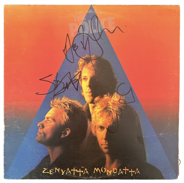 The Police Signed Zenyatta Mondatta Vinyl LP