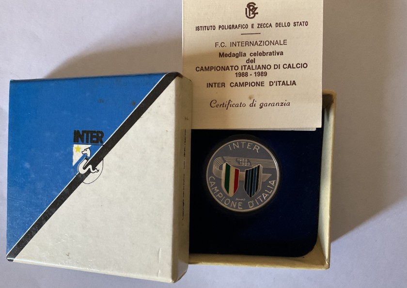 Official Inter Medal Celebratory Scudetto Charitystars