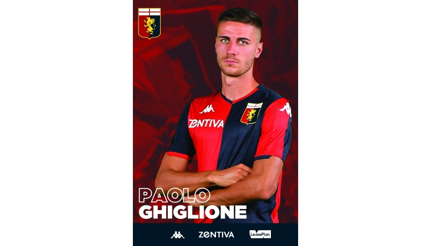 Maglia Ghiglione indossata Genoa-Sampdoria, Special Gaslini