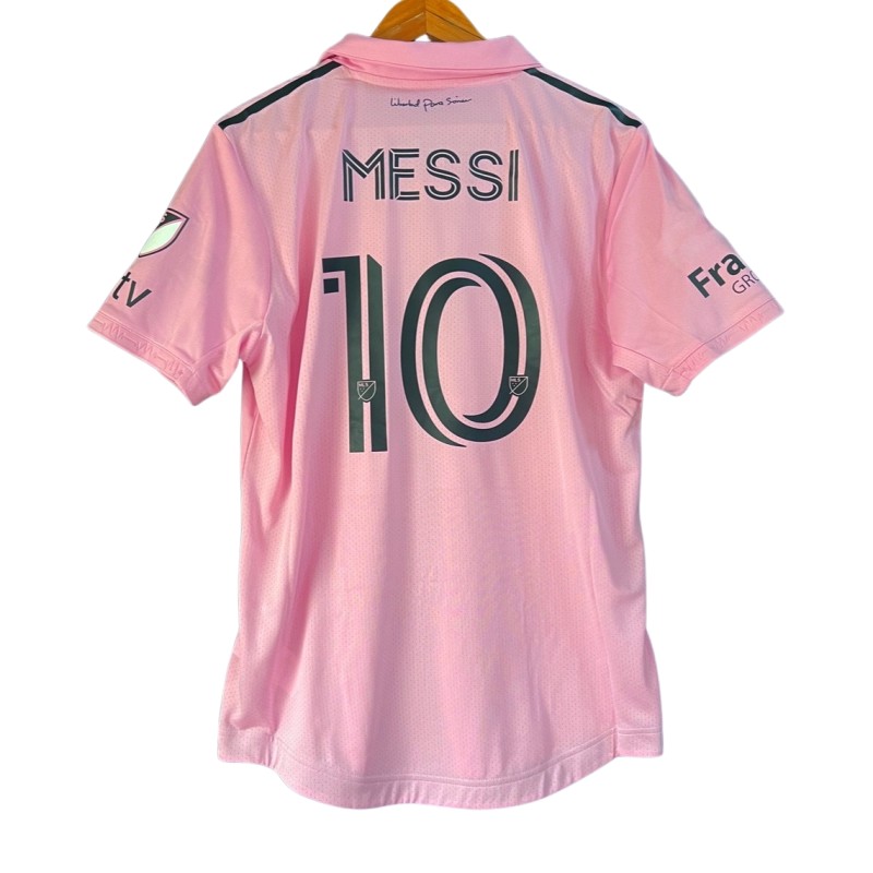 Messi's Inter Miami Match-Issued Shirt, vs New York City - Ballon D'Or "GOAT"