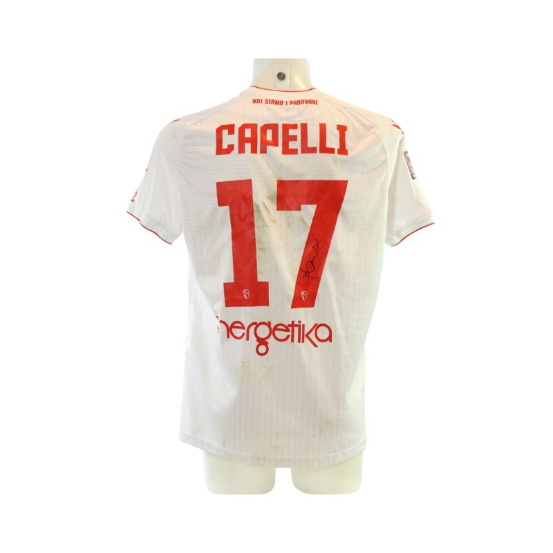 Capelli's Signed Unwashed Shirt, Padova vs Lumezzane 2024