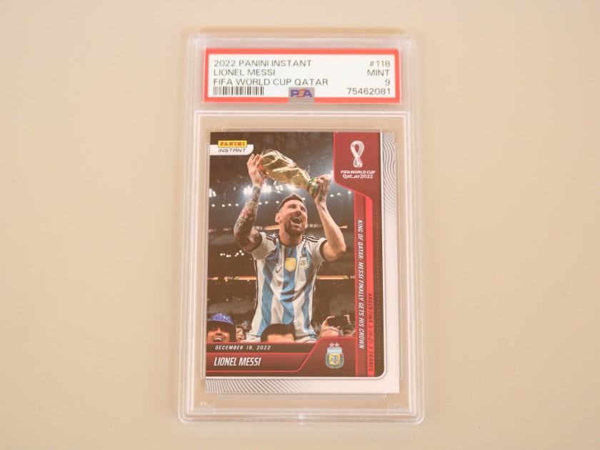 Lionel Messi #118 Panini Instant World Cup Qatar 2022. Argentina