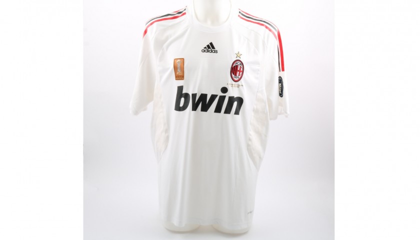 Maldini's Milan Match-Issue Fiorentina-Milan 2008 Friendly Shirt