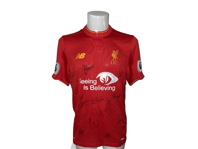 Liverpool 2016/17 Squad Signed Limited Edition ‘Seeing is Believing’ Match Shirt