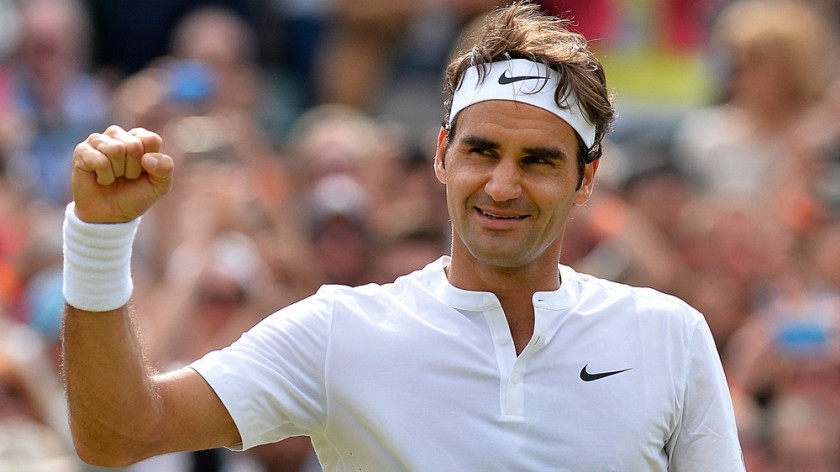 Nike Headband Signed by Roger Federer