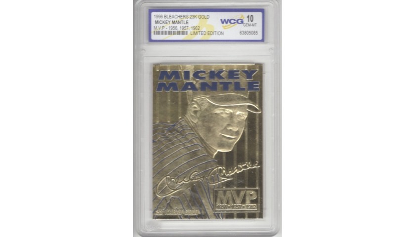 Mickey Mantle Limited Edition Gold Card