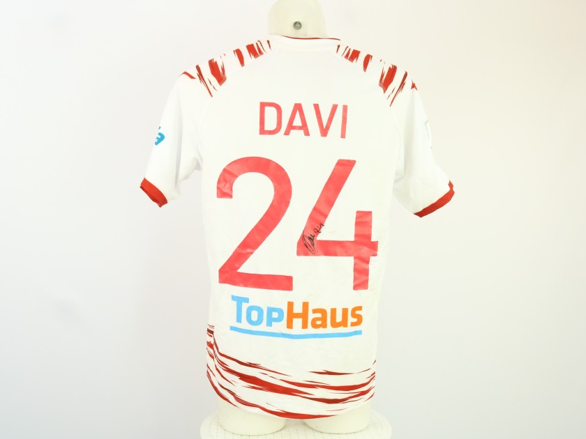 Davi's unwashed Signed Shirt, Sudtirol vs Palermo 2024 