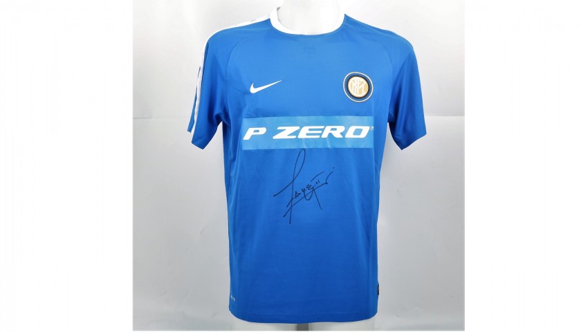 Zanetti's Signed Inter Practice Shirt, 2013/14