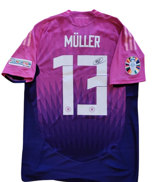 Muller's Germany vs Hungary Signed Match-Issued Shirt, EURO 2024