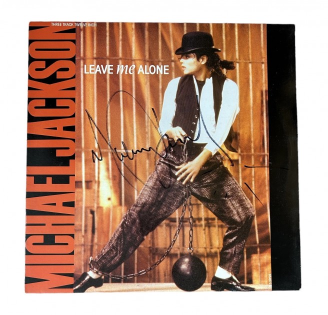 Michael Jackson Signed 'Leave Me Alone' 12" Vinyl